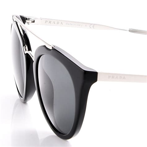 spr 23s prada|PRADA Panthos Sunglasses SPR 23S Black .